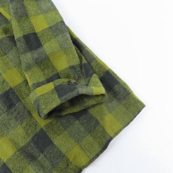 実際に弊社で買取させて頂いたTENDERLOIN/テンダーロイン ウール チェック柄 ガウンジャケット/Sの画像 6枚目