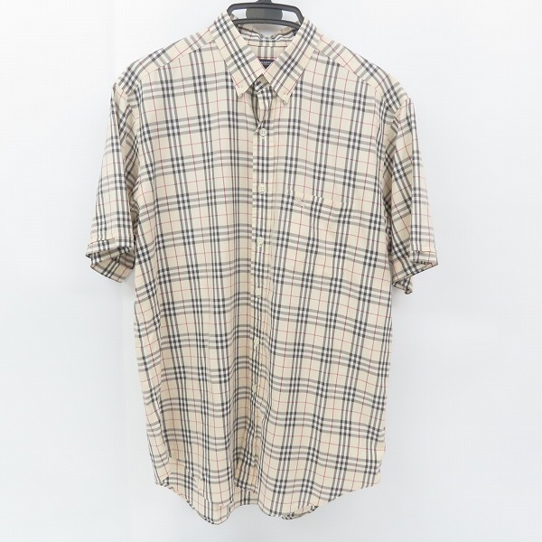 実際に弊社で買取させて頂いたBURBERRY LONDON/バーバリーロンドン 半袖 ノバチェックシャツ/L