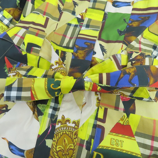 実際に弊社で買取させて頂いたBURBERRY London England/バーバリーロンドン スカーフプリントシャツドレス/8001440/UK2の画像 7枚目