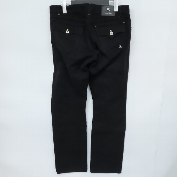 実際に弊社で買取させて頂いたBURBERRY/バーバリーブラックレーベル シャドーチェック フラップノバチェック ブラックデニム BMS08-905-09/79の画像 1枚目