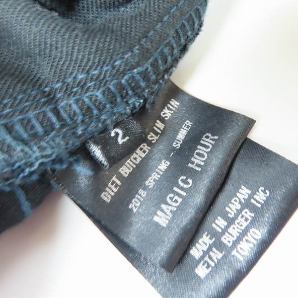 実際に弊社で買取させて頂いたDIET BUTCHER SLIM SKIN/ダイエットブッチャースリムスキン パンツ ブラック/2の画像 4枚目