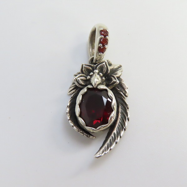 実際に弊社で買取させて頂いた【ギャラ付】Bloody Mary/ブラッディマリー 四神 - 朱雀 ペンダント w/ガーネットの画像 1枚目
