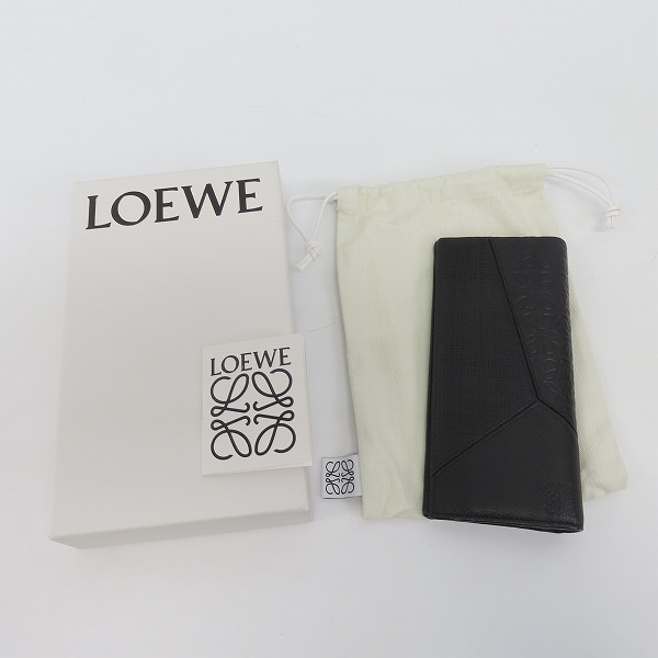 実際に弊社で買取させて頂いたLOEWE/ロエベ パズル リピートアナグラムロゴ 二つ折り長財布 の画像 7枚目