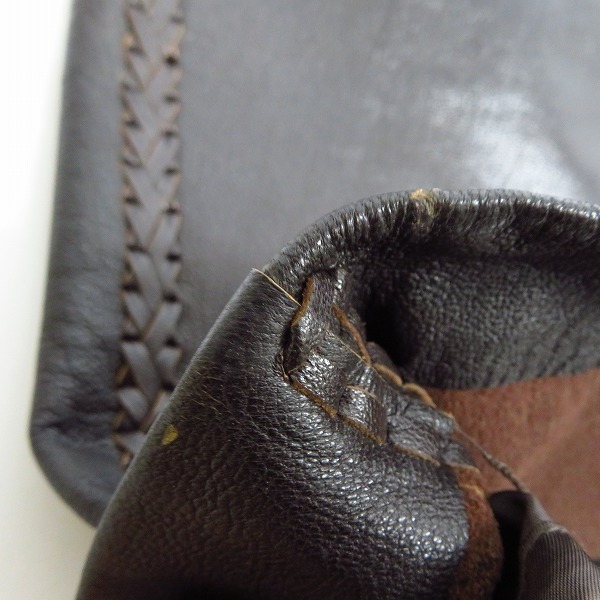 実際に弊社で買取させて頂いたHysterics/ヒステリックス レザースカート ダークブラウン 3LK-2840/FREEの画像 6枚目