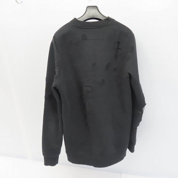 実際に弊社で買取させて頂いた【JPタグ】GIVENCHY/ジバンシィ 16AW デストロイ ロゴプリントスウェットトレーナー 16F 7364 653/XSの画像 1枚目