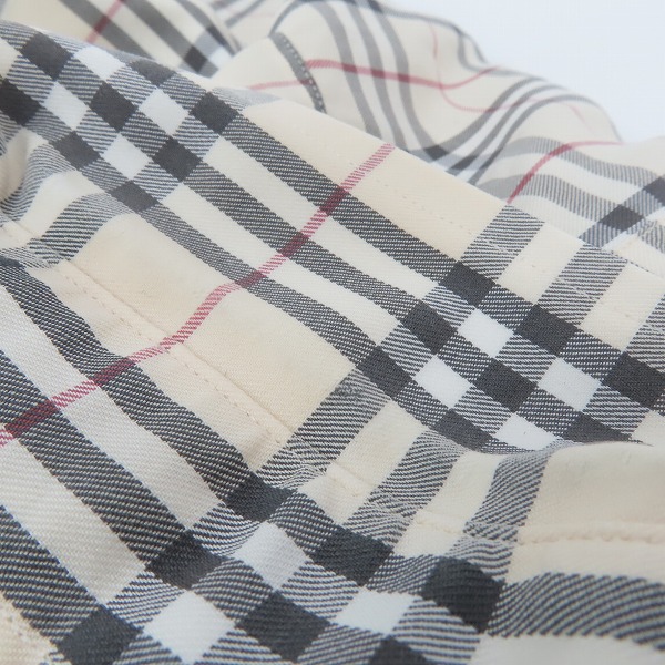 実際に弊社で買取させて頂いたBURBERRY LONDON/バーバリーロンドン 半袖 ノバチェックシャツ/Lの画像 6枚目