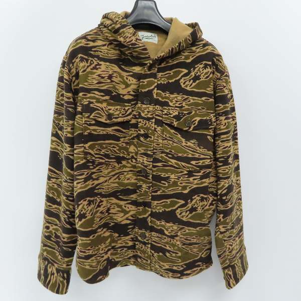 実際に弊社で買取させて頂いたTENDERLOIN/テンダーロイン 迷彩柄 フード付 シャツ S
