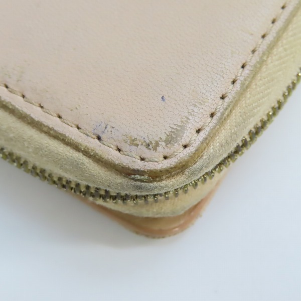 実際に弊社で買取させて頂いたCELINE/セリーヌ ラウンドジップウォレット/財布 バイカラーの画像 8枚目