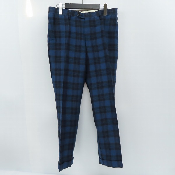 実際に弊社で買取させて頂いたPaul Smith/ポールスミス リネン チェック柄スラックス 925N/80