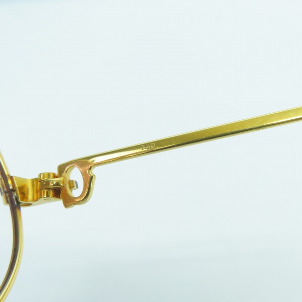 実際に弊社で買取させて頂いたCartier/カルティエ メガネ/アイウェア 度入り ゴールドの画像 4枚目