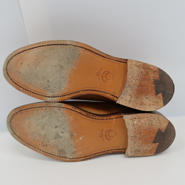 実際に弊社で買取させて頂いたBLACK FLEECE BY BROOKS BROTHERS/ブラックフリース シボレザー ウイングチップ ドレスシューズ 69039026/8Dの画像 3枚目