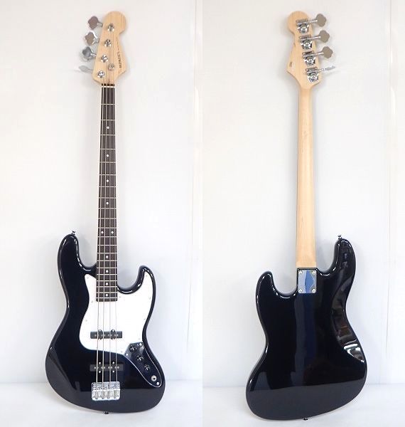 実際に弊社で買取させて頂いた★BUSKER'S/バスカーズ BJB-STD BLACK ジャズベース Type ソフトケース付 の画像 1枚目