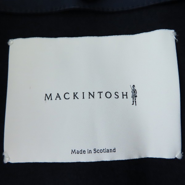 実際に弊社で買取させて頂いたMACKINTOSH/マッキントッシュ DUNKELD/ダンケルド ゴム引き ステンカラーコート GR-1001D/36の画像 2枚目