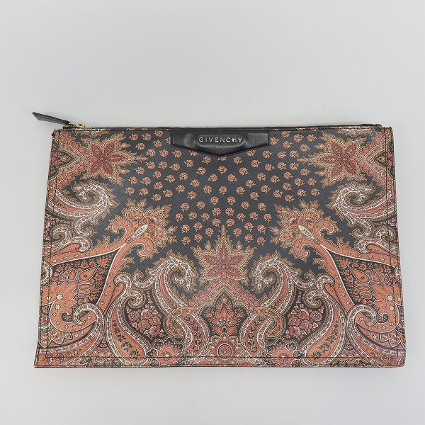 実際に弊社で買取させて頂いたGIVENCHY/ジバンシィ ペイズリー総柄 クラッチバッグ