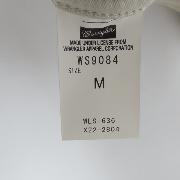 実際に弊社で買取させて頂いたWrangler×EDIFICE/ラングラー×エディフィス コットン ジャケット WS9084/Mの画像 3枚目