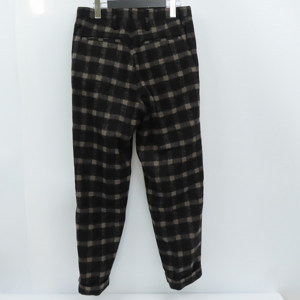 実際に弊社で買取させて頂いたPaul Smith/ポールスミス アルパカ混ウールチェック タックパンツ 266P PM-MH-41583/Mの画像 1枚目