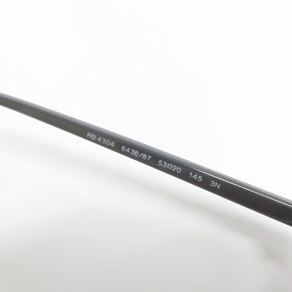 実際に弊社で買取させて頂いたRayBan/レイバン クリアフレーム ラウンドサングラス/アイウェア RB4304の画像 5枚目