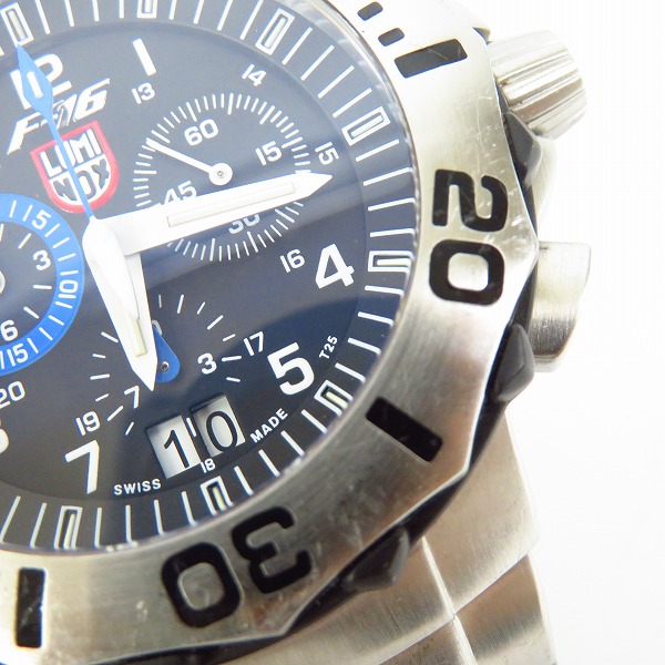 実際に弊社で買取させて頂いたLUMINOX/ルミノックス F-16ファイティングファルコン クロノグラフ 9120の画像 5枚目
