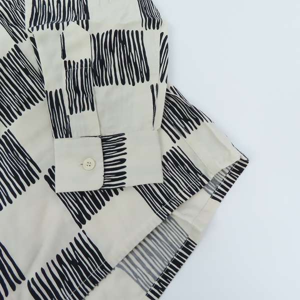 実際に弊社で買取させて頂いた【未使用】TENDERLOIN/テンダーロイン RAYON SHT C レーヨンシャツ ブラック/ホワイト/Sの画像 6枚目