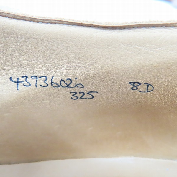 実際に弊社で買取させて頂いたBLACK FLEECE BY BROOKS BROTHERS/ブラックフリース ウイングチップ ドレスシューズ 43936026/8Dの画像 5枚目