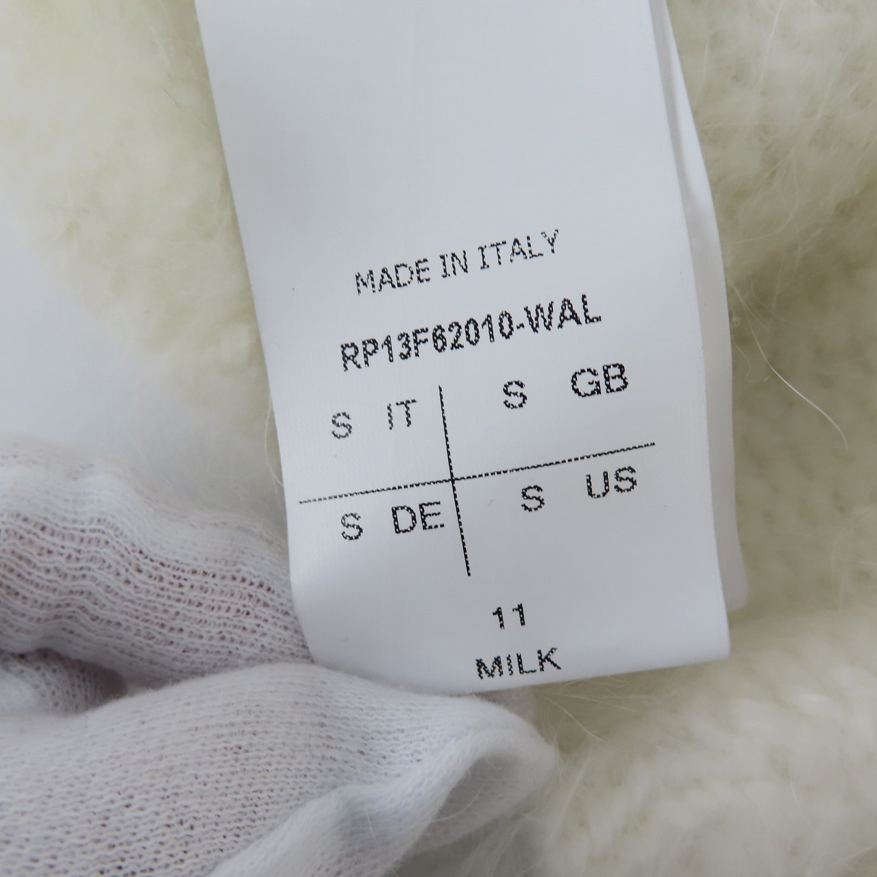 実際に弊社で買取させて頂いたRick Owens/リックオウエンス 13FW 袖切替ニット RP13F62010-WAL/Sの画像 3枚目