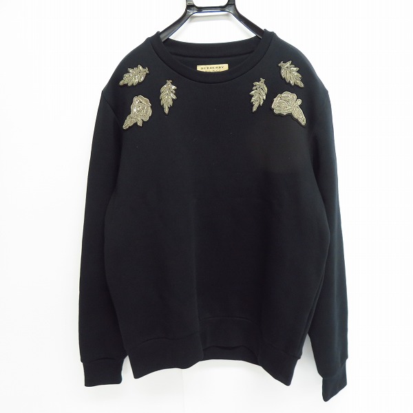 実際に弊社で買取させて頂いたBURBERRY/バーバリー 金具ワッペンクルーネックプルオーバー S