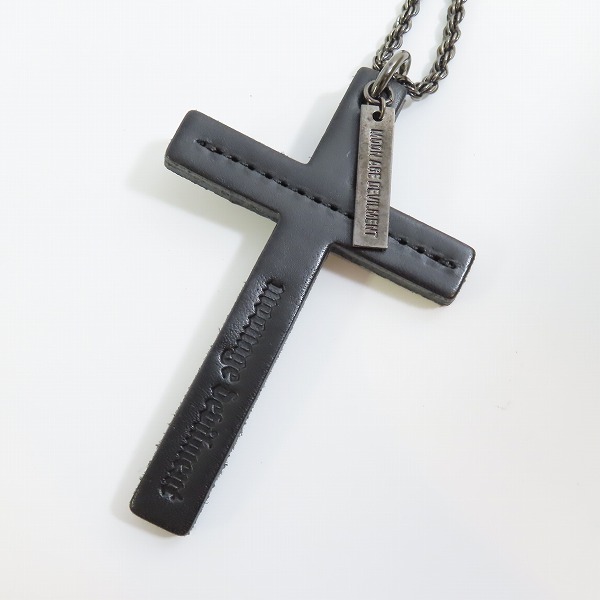 実際に弊社で買取させて頂いたMOON AGE DEVILMENT/ムーンエイジデビルメント レザークロスネックレス