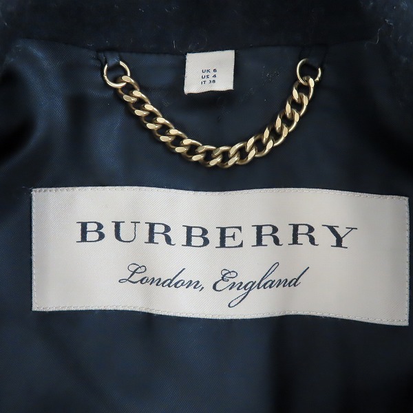 実際に弊社で買取させて頂いたBURBERRY London England/バーバリーロンドン イングランド ロングPコート/UK6の画像 2枚目