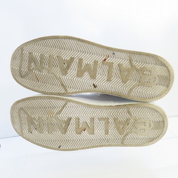 実際に弊社で買取させて頂いたBALMAIN/バルマン B-Court/Bコート レザーローカットスニーカー 42の画像 3枚目