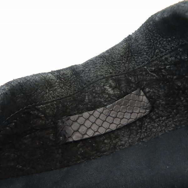 実際に弊社で買取させて頂いたIF SIX WAS NINE/イフシックスワズナイン ROCKTOROTTER-2/CT レザー ロングコート 1の画像 2枚目