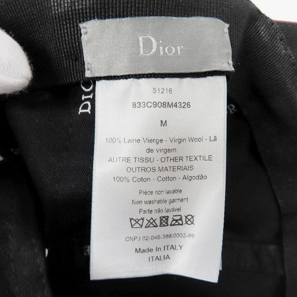 実際に弊社で買取させて頂いたDior HOMME/ディオールオム 18AW/アトリエロゴキャップ/833C908M4326の画像 5枚目