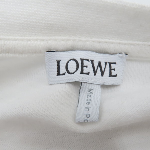 実際に弊社で買取させて頂いたLOEWE/ロエベ 21SS ロゴ刺繍 ギャングボックス プリントTシャツ H664Y22J11/XSの画像 2枚目