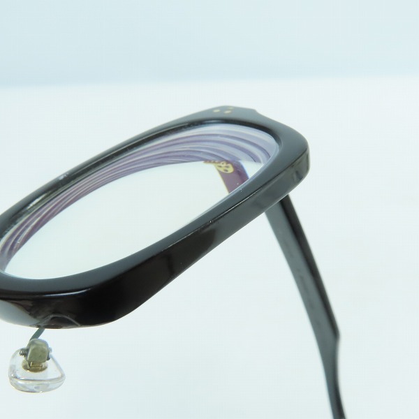 実際に弊社で買取させて頂いたOLIVER GOLDSMITH/オリバーゴールドスミス 眼鏡/メガネフレーム 度入り/黒縁 VICE CONSUL-Sの画像 8枚目