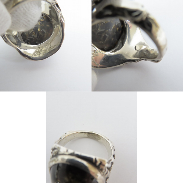 実際に弊社で買取させて頂いた【証明書】アレックスストリーター 10周年ツアー限定 エンジェルハートリング ブラックオニキスギャラクシー 18号の画像 5枚目