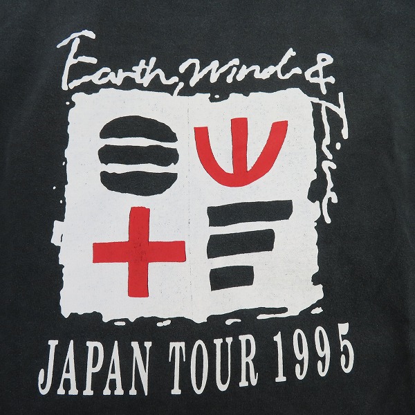 実際に弊社で買取させて頂いたEarth, Wind & Fire/アース・ウィンド・アンド・ファイアー 95年 JAPAN TOUR Tシャツ/バンT/バンドTシャツ/Lの画像 4枚目