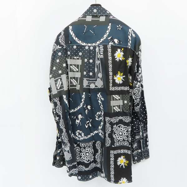NEIGHBORHOOD 21SS BANDANA 長袖シャツ NEIGHBORHOOD (ネイバーフッド) 21SS バンダナ柄 パッチワーク