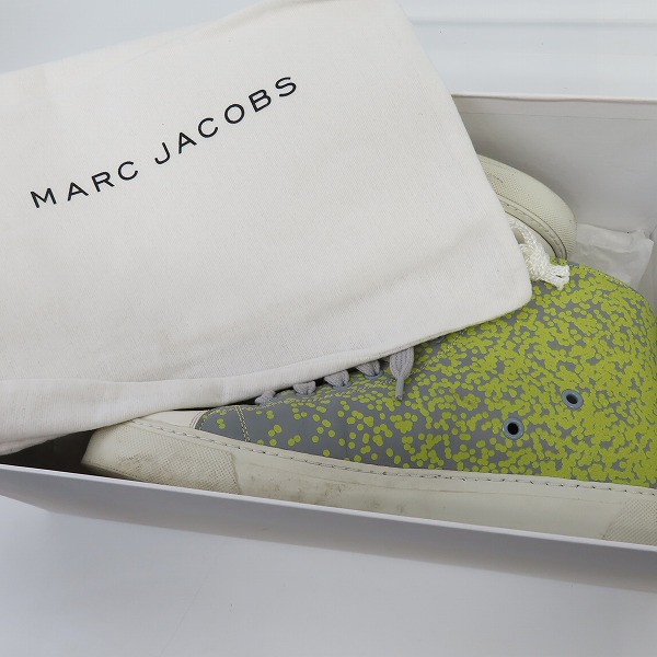 実際に弊社で買取させて頂いたMARC JACOBS/マークジェイコブス YELLOW PRINT COMBO High/イエロー プリント コンボ ハイ スニーカー Size：6の画像 7枚目