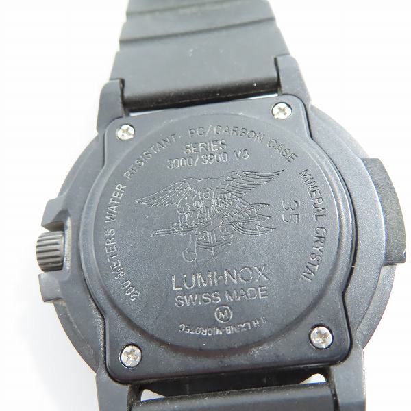 実際に弊社で買取させて頂いたLUMINOX/ルミノックス ネイビーシールズ 3000シリーズ 3001.BO クオーツ 腕時計の画像 3枚目