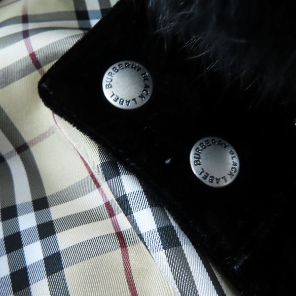 BURBERRY BLACK LABEL/バーバリーブラックレーベル ベロアダウン