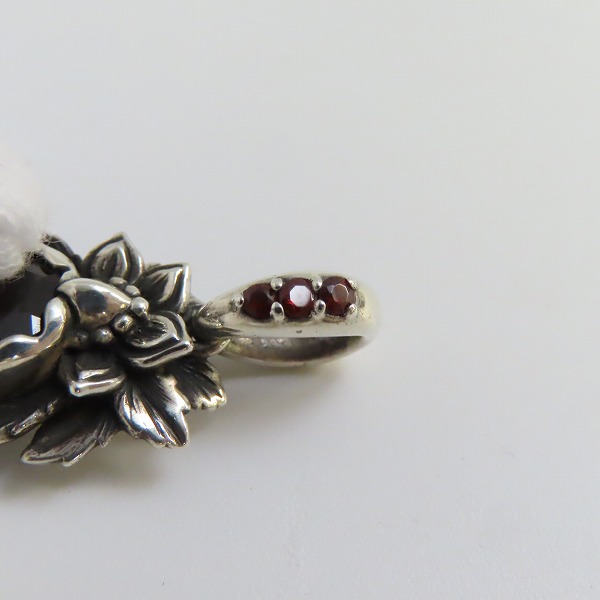 実際に弊社で買取させて頂いた【ギャラ付】Bloody Mary/ブラッディマリー 四神 - 朱雀 ペンダント w/ガーネットの画像 5枚目