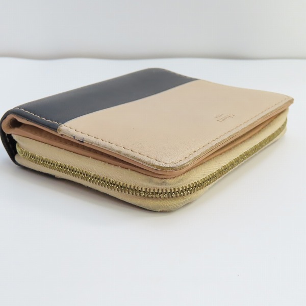 実際に弊社で買取させて頂いたCELINE/セリーヌ ラウンドジップウォレット/財布 バイカラーの画像 2枚目