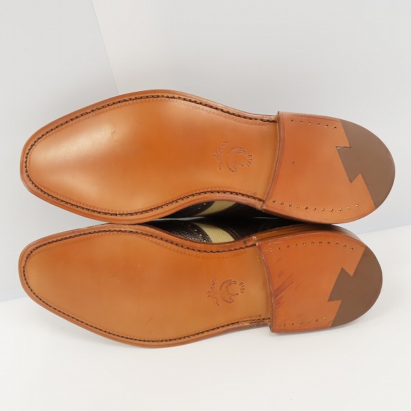 実際に弊社で買取させて頂いたBLACK FLEECE BY BROOKS BROTHERS/ブラックフリース シボレザー シングルストラップ S5038026/8Dの画像 3枚目