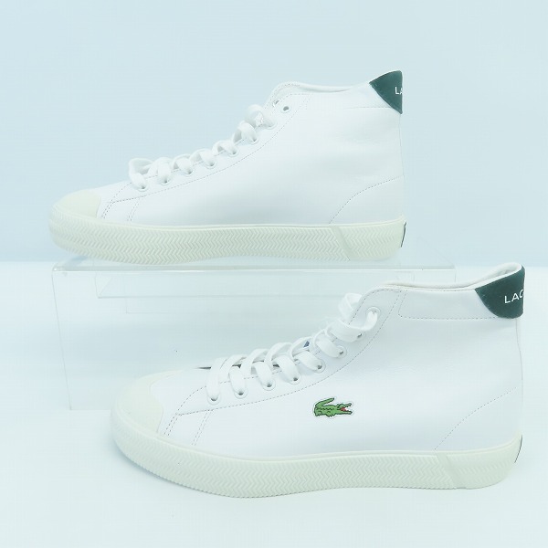 実際に弊社で買取させて頂いた【未使用】LACOSTE/ラコステ GRIPSHOT MID 0120 1 スニーカー CM00250/UK7.5の画像 3枚目