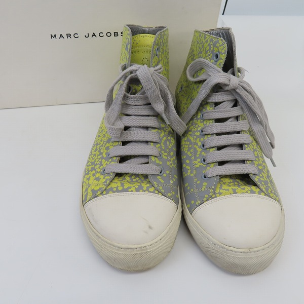 実際に弊社で買取させて頂いたMARC JACOBS/マークジェイコブス YELLOW PRINT COMBO High/イエロー プリント コンボ ハイ スニーカー Size：6