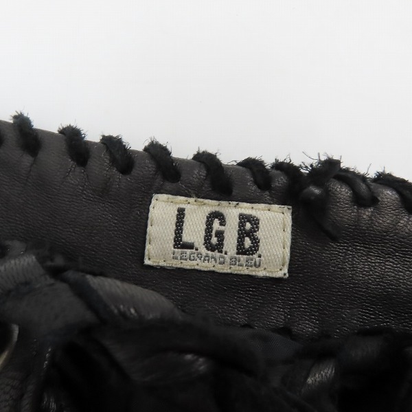 実際に弊社で買取させて頂いたLGB/ルグランブルー CARLOS/PTM レザーパンツ 28の画像 2枚目