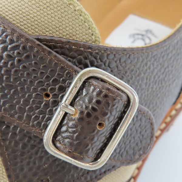 実際に弊社で買取させて頂いたBLACK FLEECE BY BROOKS BROTHERS/ブラックフリース シボレザー シングルストラップ S5038026/8Dの画像 7枚目