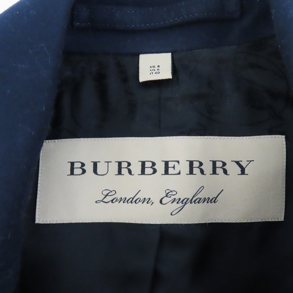 実際に弊社で買取させて頂いたBURBERRY London England/バーバリーロンドン イングランド メルトンロングコート/UK8の画像 2枚目