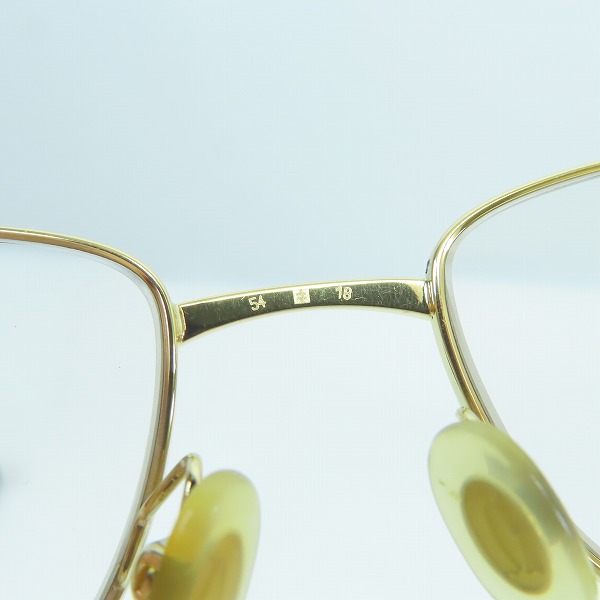 実際に弊社で買取させて頂いたCartier/カルティエ メガネ/アイウェア 度入り ゴールドの画像 6枚目