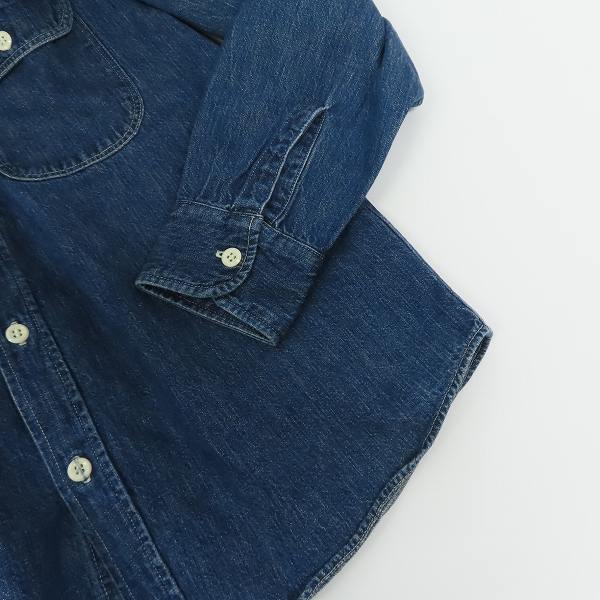 実際に弊社で買取させて頂いたTENDERLOIN/テンダーロイン ノーカラー 長袖 デニム シャツ Sの画像 6枚目