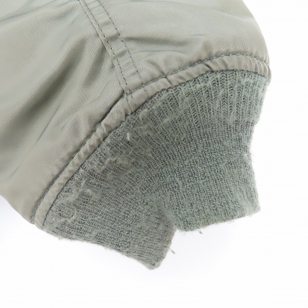 実際に弊社で買取させて頂いたALPHA INDUSTRIES/アルファインダストリーズ Made in USA MA-1 リバーシブル フライトジャケット 0645-00-573-8335/Sの画像 9枚目